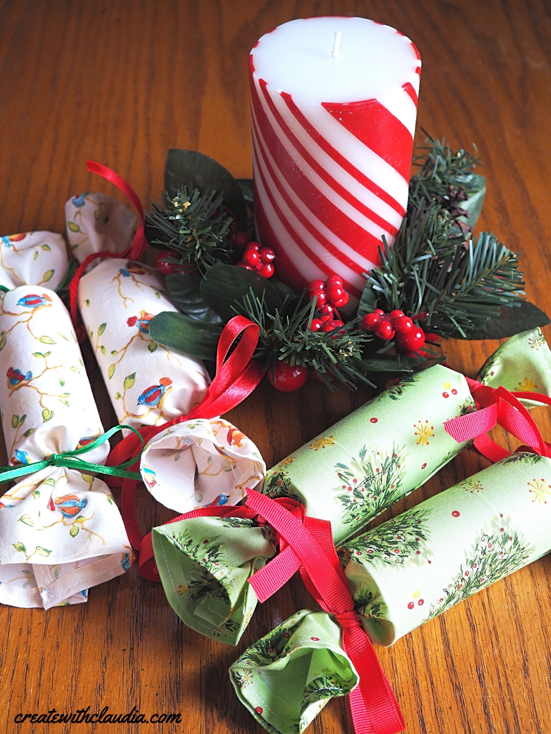 How To Make A Fabric Christmas Cracker Create With Claudia