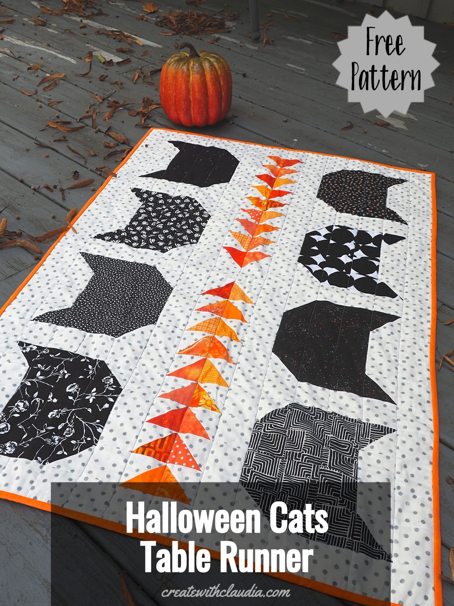 Free Halloween Quilted Table Runner Patterns – BOMquilts.com