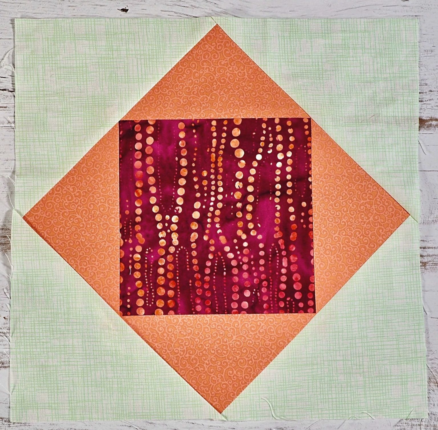 How To Make A Square In A Square Quilt Block Create With Claudia