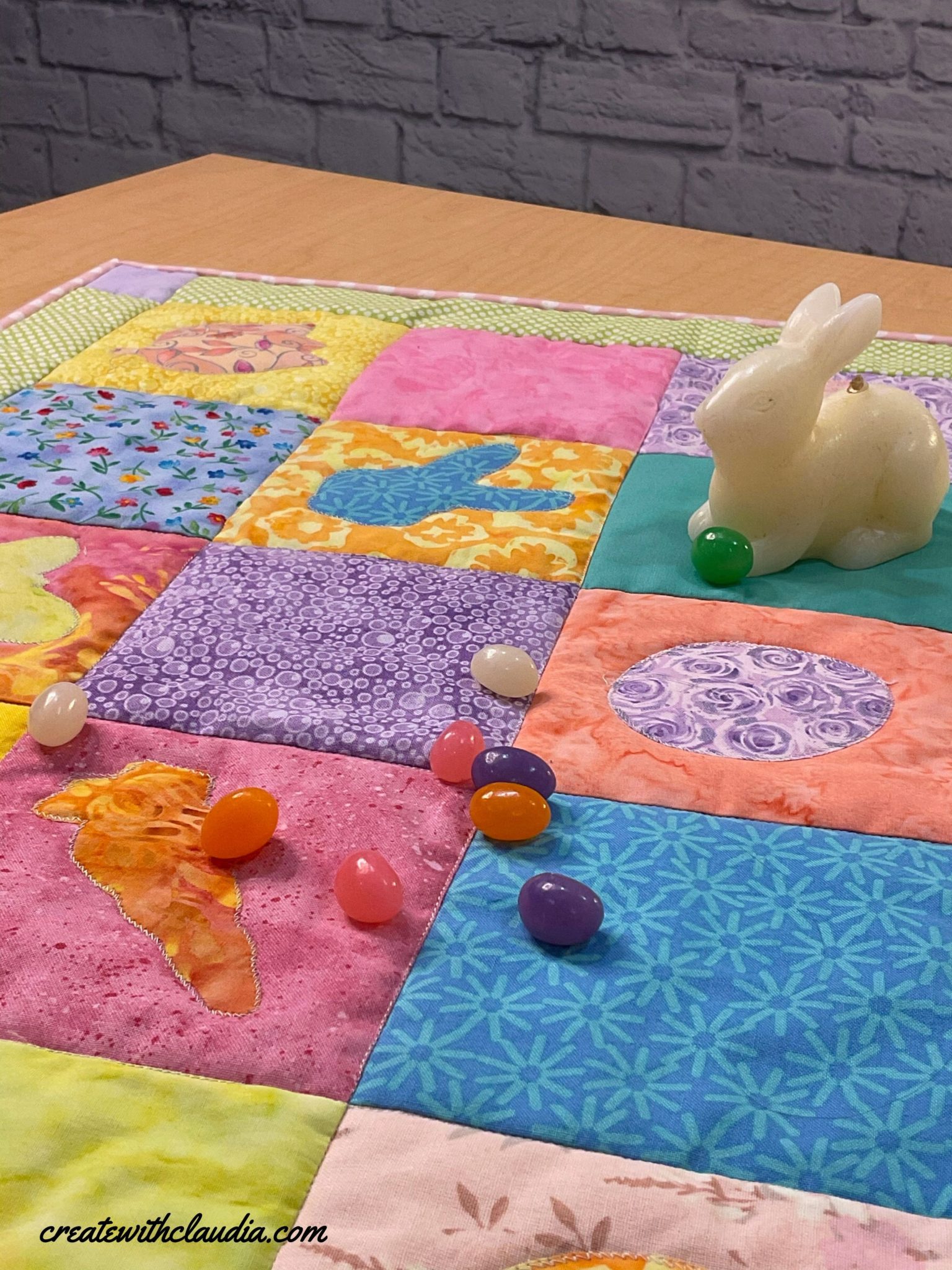 Easy Easter Table Runner Pattern Create with Claudia