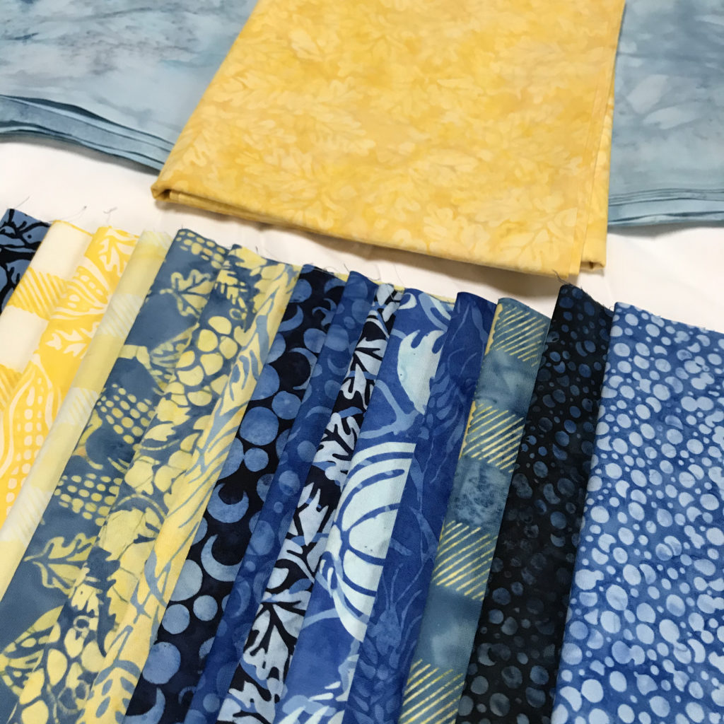 quilting with the accuquilt and Island Batik