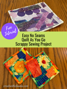 No Seams Quilt As You Go Sewing Project - Create with Claudia